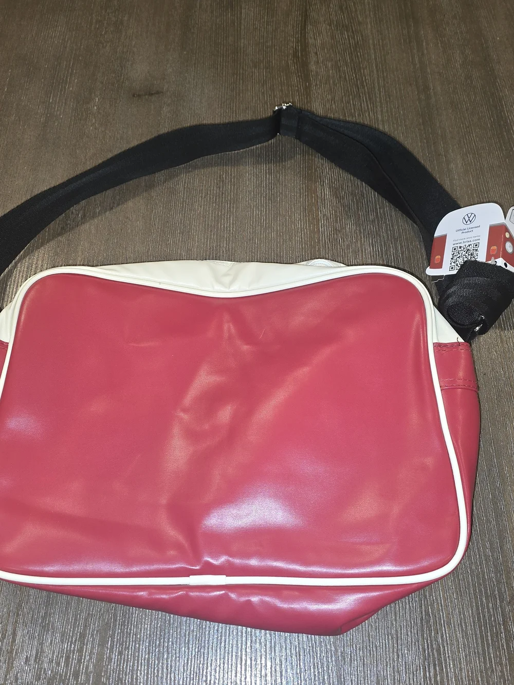 Red and Cream Messenger Bag for Women.